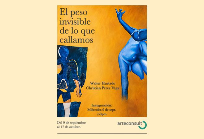 “El peso invisible de lo que callamos”, una exhibición de Christian Pérez Vega y Walter Hurtado.