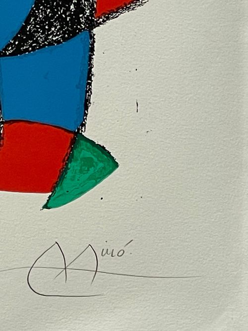 Miró Lithographe II, lámina IX