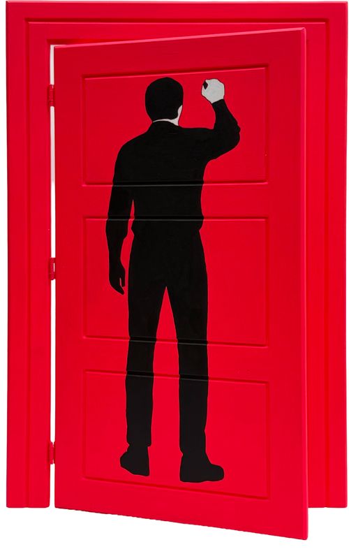  - Vistante rojo neon (Grande)